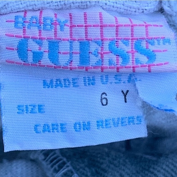 Vintage Baby Guess Denim Blue Jean Shorts Size 6Y - Picture 4 of 5